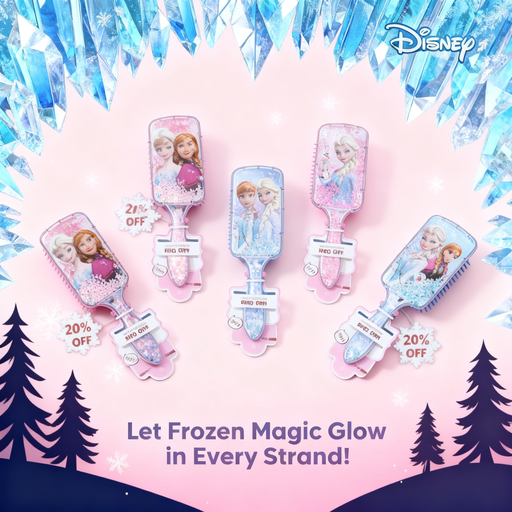 Hair Care Tools - Frozen Elsa Minnie Mickey Mouse Air