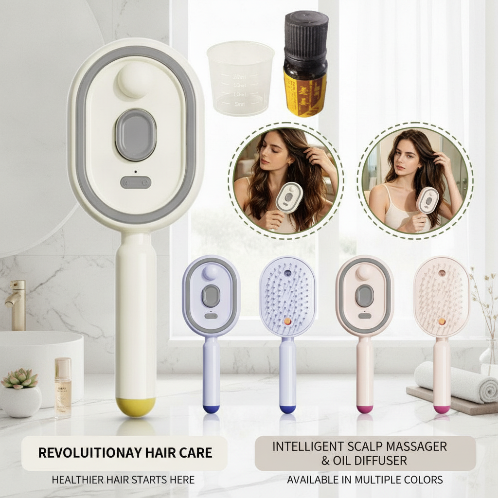 Hair Care Essential - Electric Spray Comb Set with Airbag