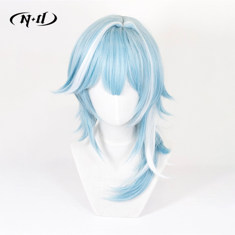ND Eula Cosplay Wigs Hairpiece - Braiding Hair Kanekalon のレビューと価格