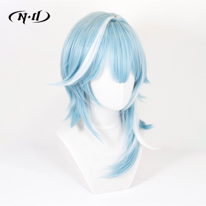 ND Eula Cosplay Wigs Hairpiece - Braiding Hair Kanekalon のレビューと価格