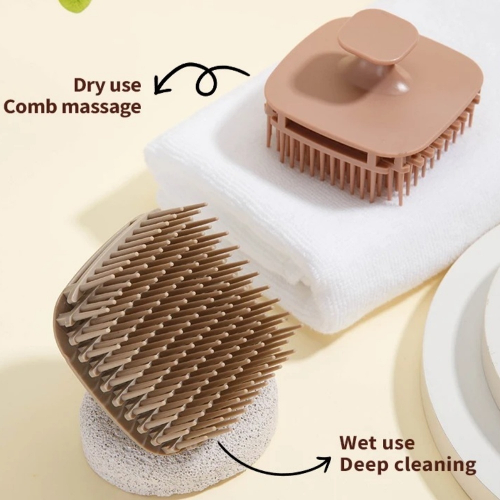 1pcs Square Shampoo Brush Head - Scalp Scrub Exfoliant のレビューと価格