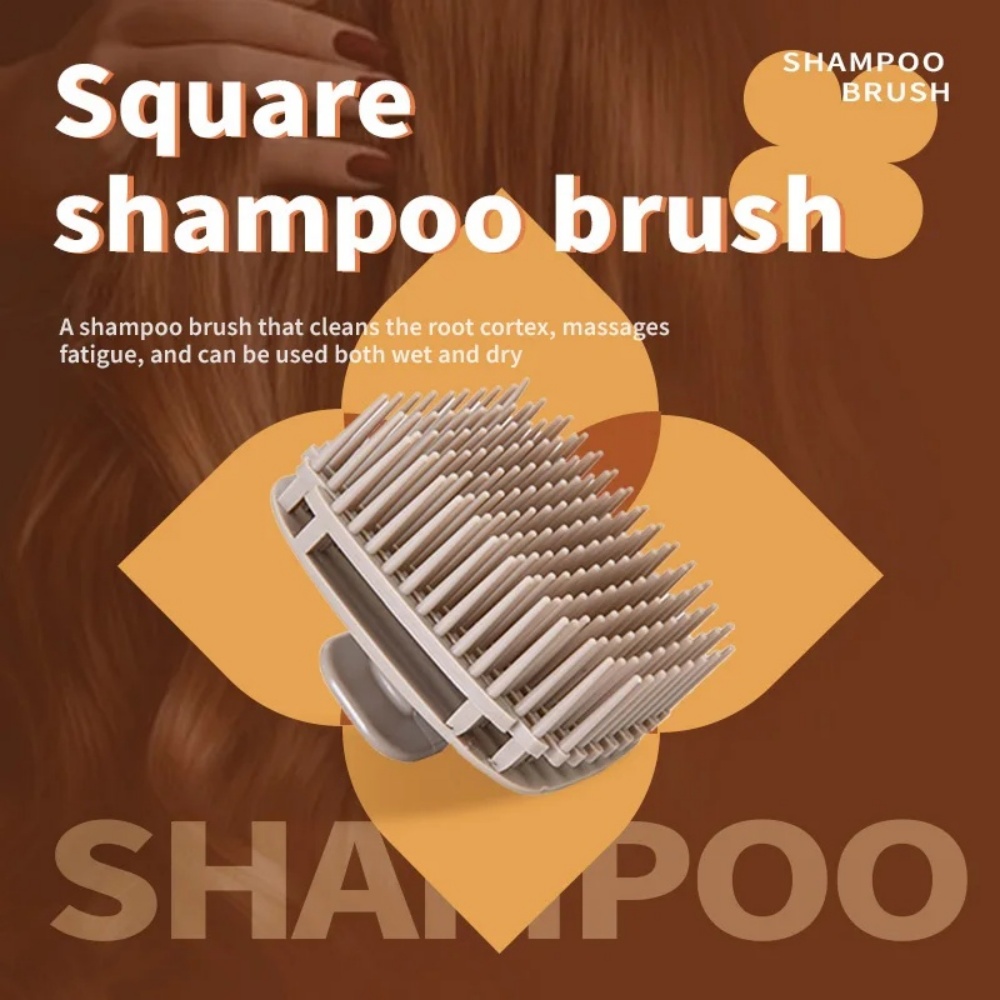1pcs Square Shampoo Brush Head - Scalp Scrub Exfoliant のレビューと価格