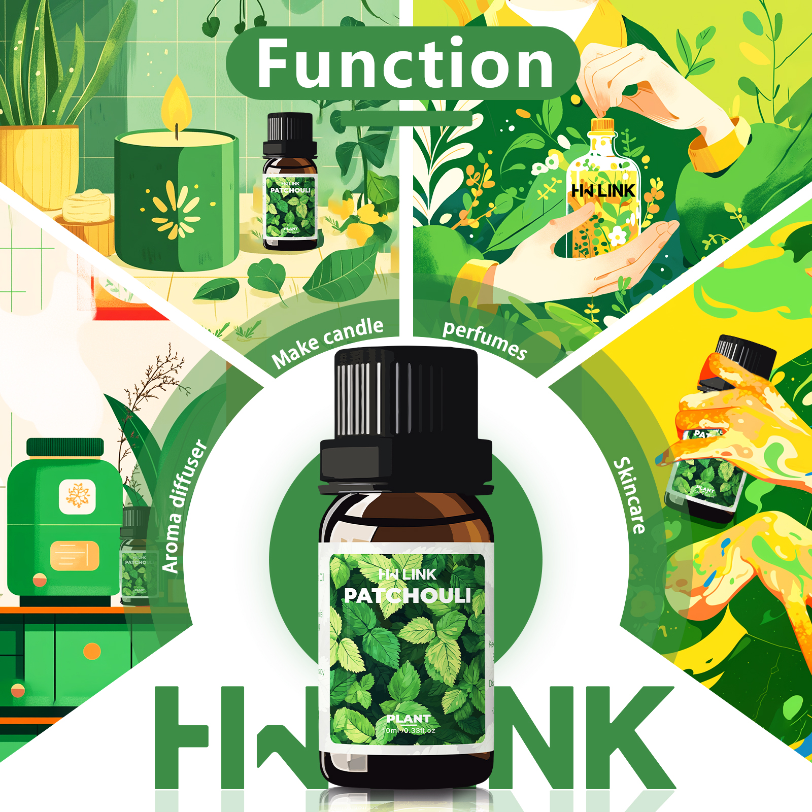 10ml Patchouli Essential Oils  - Hair Care Essential のレビューと価格