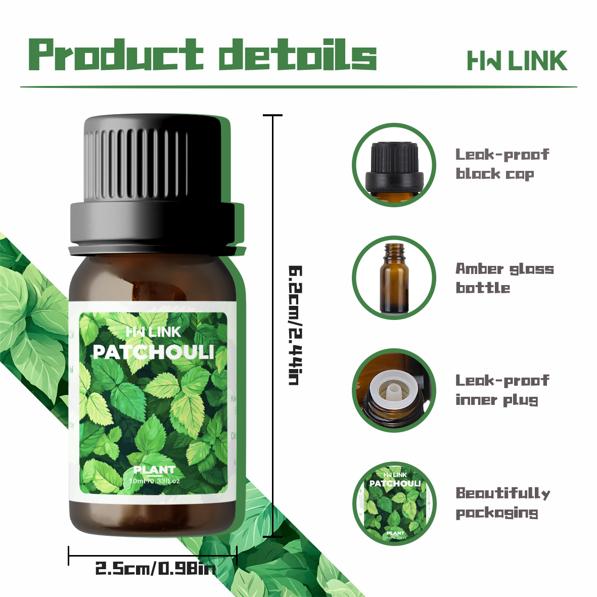 10ml Patchouli Essential Oils  - Hair Care Essential のレビューと価格