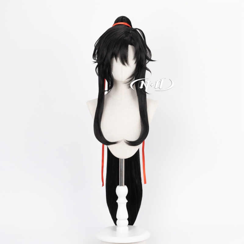 ND Wei Wuxian Cosplay Wigs Hai - Braiding Hair Kanekalon のレビューと価格