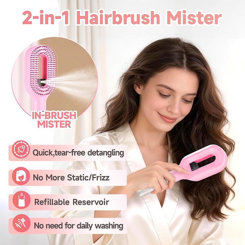 2 in 1 Sprayer Hairbrush Detan - Hair Care Essential のレビューと価格