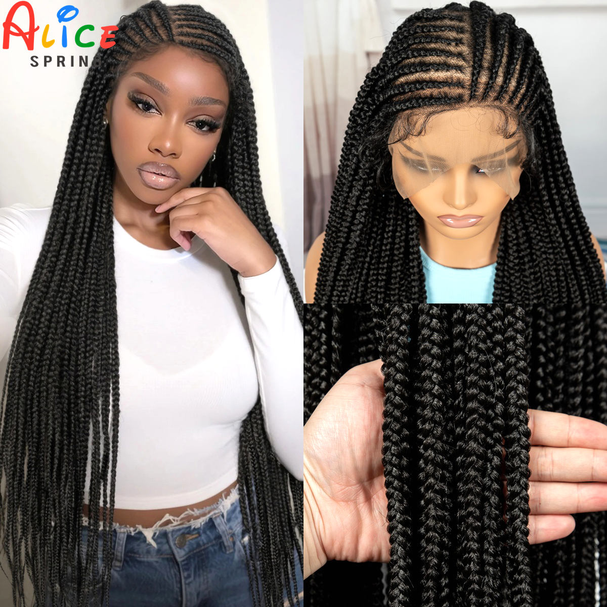 36inch Full Lace Synthetic Cor - Braiding Hair Kanekalon のレビューと価格