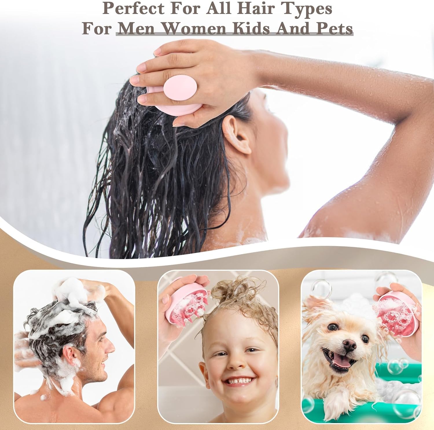 1PC Scalp Massage Brush Soft S - Scalp Scrub Exfoliant のレビューと価格