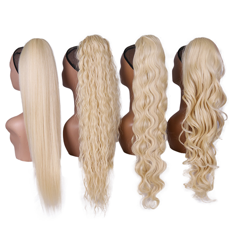 Blonde Synthetic Ponytail  Lon - Braiding Hair Kanekalon のレビューと価格