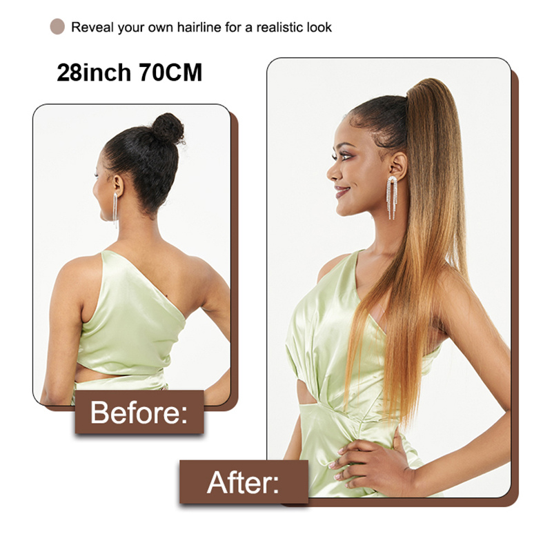 Blonde Synthetic Ponytail  Lon - Braiding Hair Kanekalon のレビューと価格