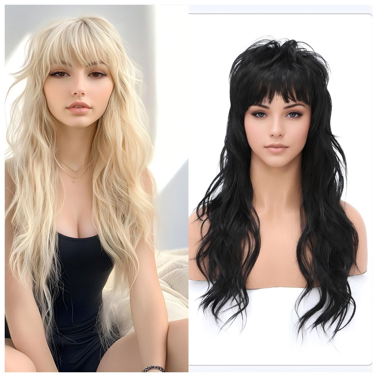 Synthetic Long Curly Wig 80s 9 - Braiding Hair Kanekalon のレビューと価格
