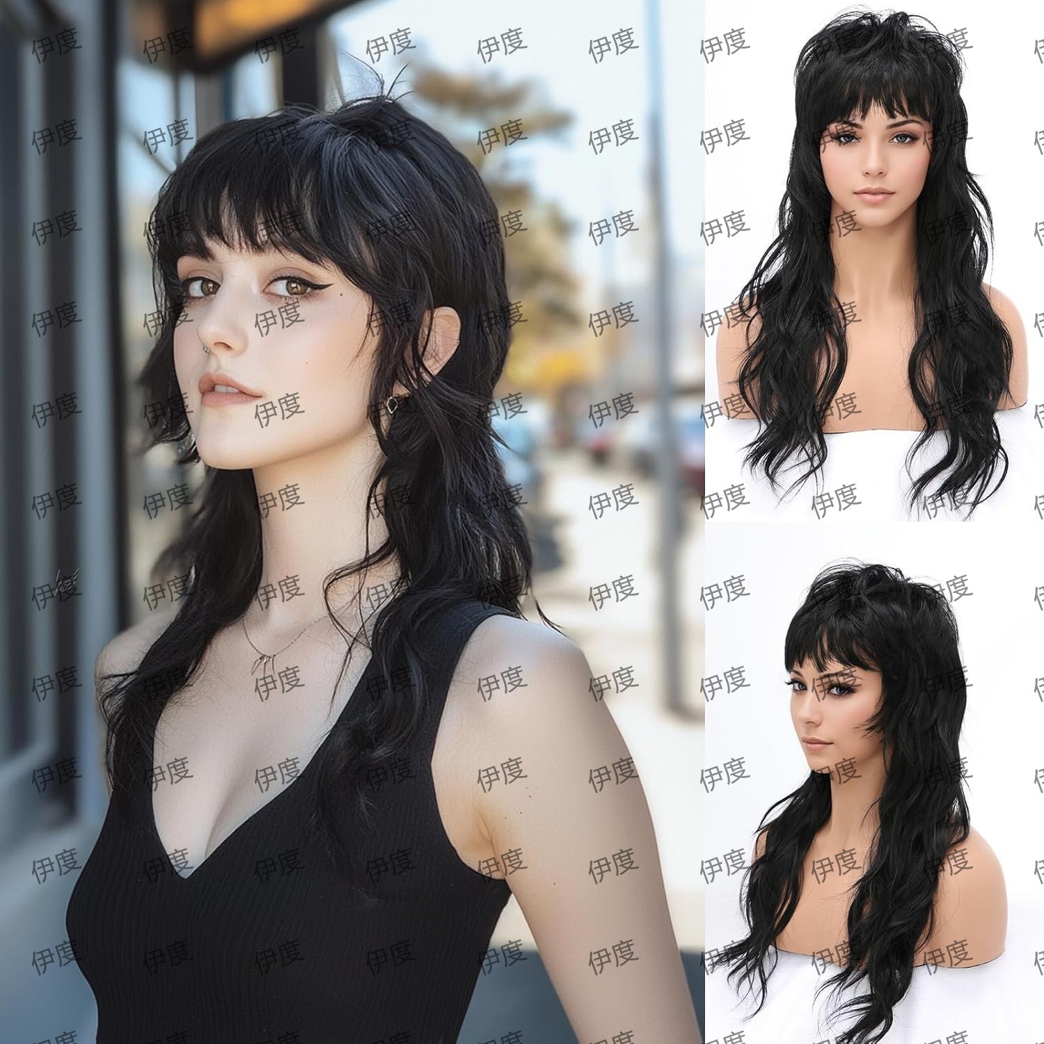 Synthetic Long Curly Wig 80s 9 - Braiding Hair Kanekalon のレビューと価格