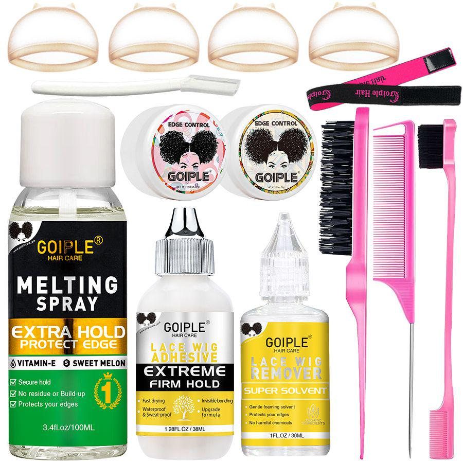 Wig Kit Set Lace Melting Spray - Edge Control Gel のレビューと価格