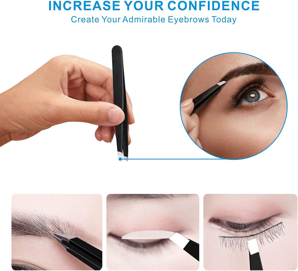 4PCS Tweezers Set Professional - Hair Care Tools のレビューと価格