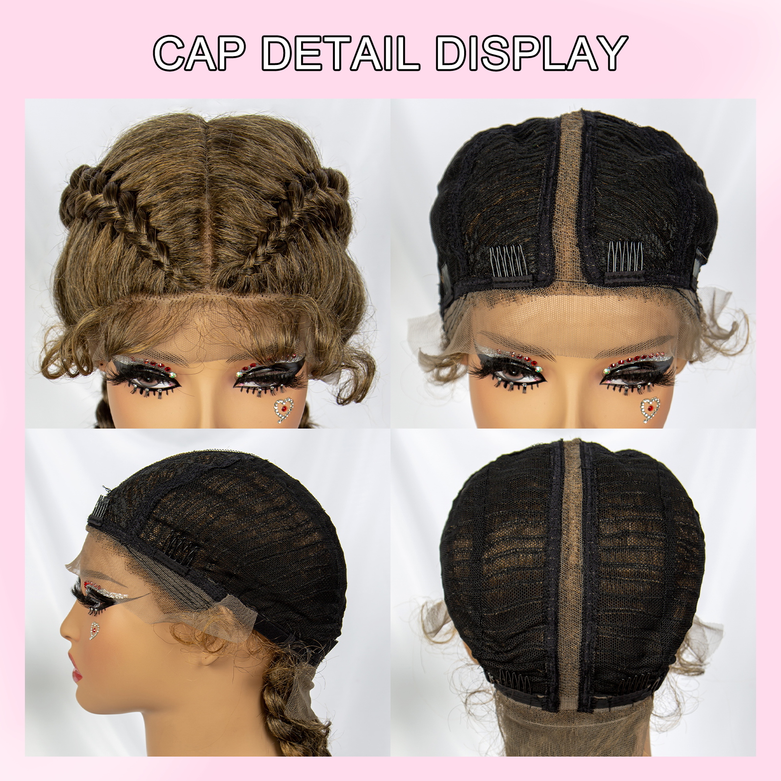 Brown Synthetic Braided Wigs C - Braiding Hair Kanekalon のレビューと価格