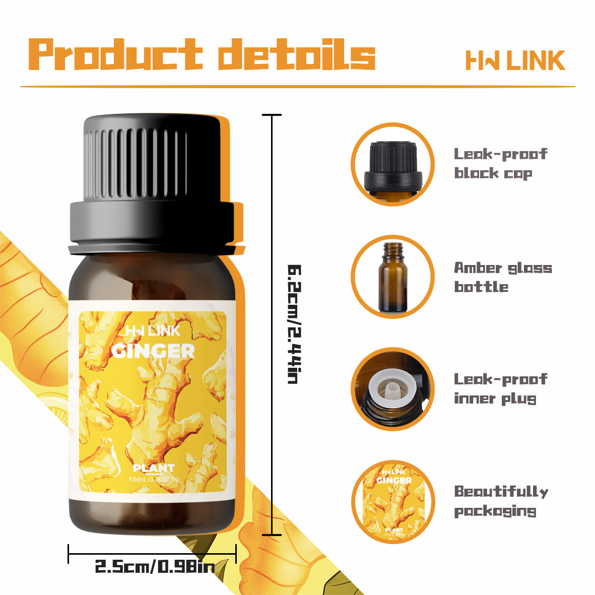 Ginger Oil 100%Pure Natural Gi - Hair Care Essential のレビューと価格