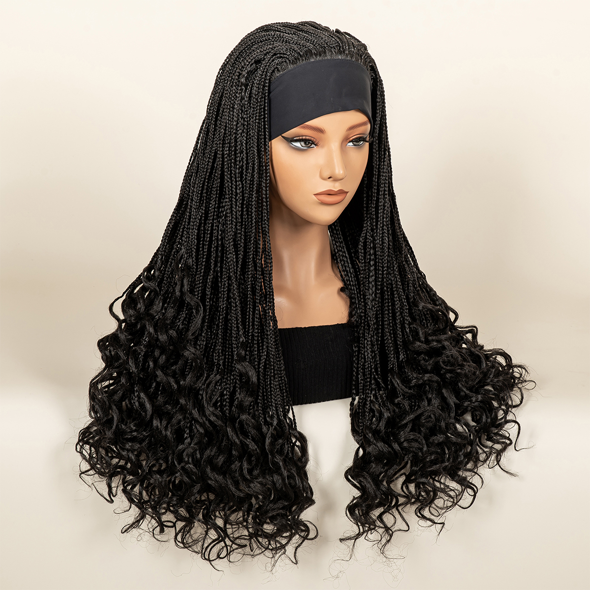 Headband  Braided Wig Syntheti - Braiding Hair Kanekalon のレビューと価格
