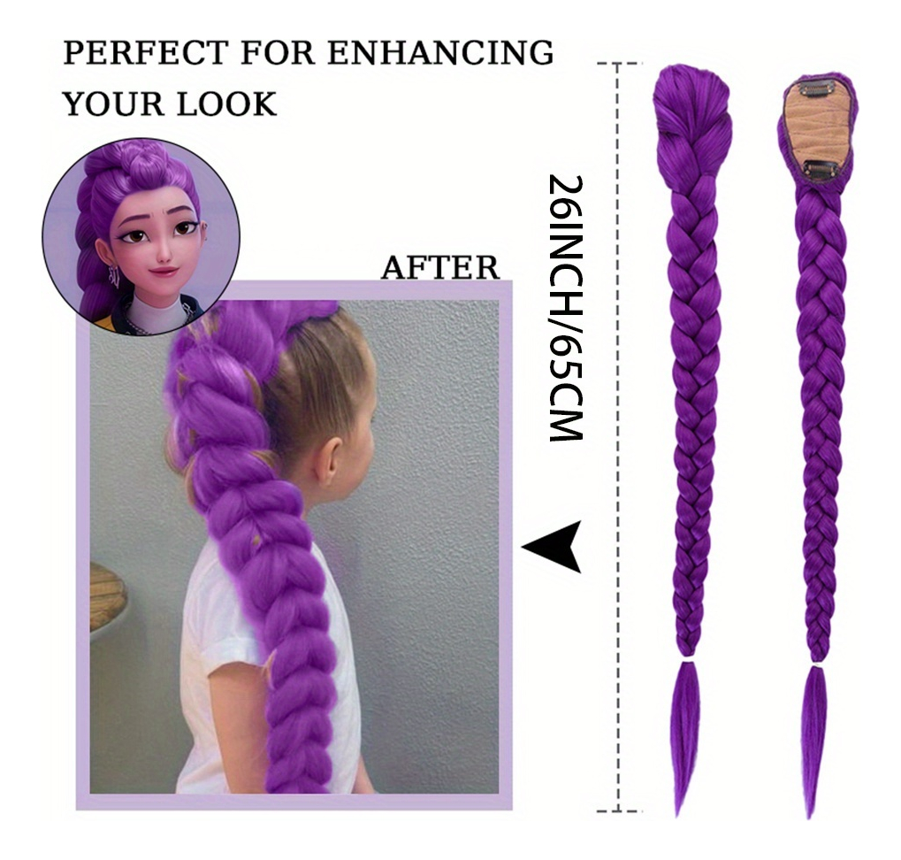 26inch Anime Character Purple  - Braiding Hair Kanekalon のレビューと価格