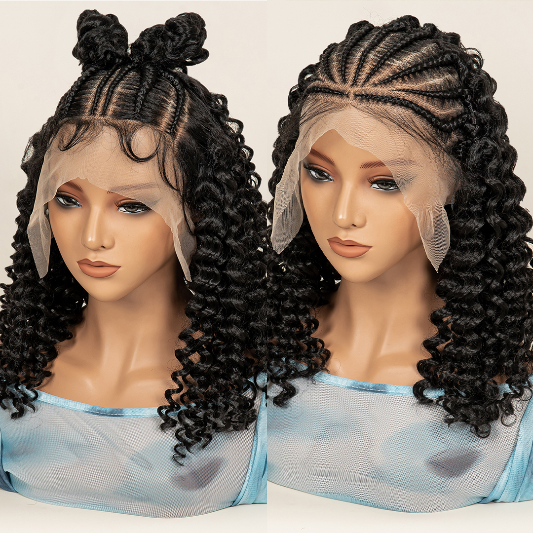 Braided Hair Wigs With Baby Ha - Braiding Hair Kanekalon のレビューと価格