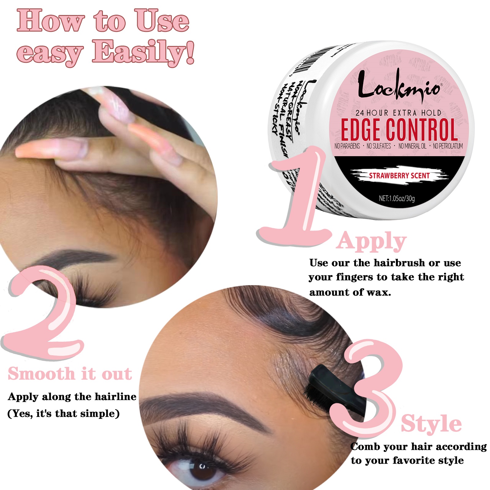 4pcs/Set 30g Edge Control Gel  - Edge Control Gel のレビューと価格