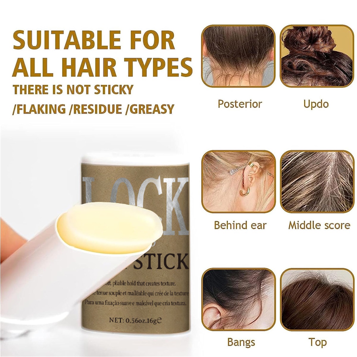 LOCKMIO Hair Wax Stick Finishi - Edge Control Gel のレビューと価格